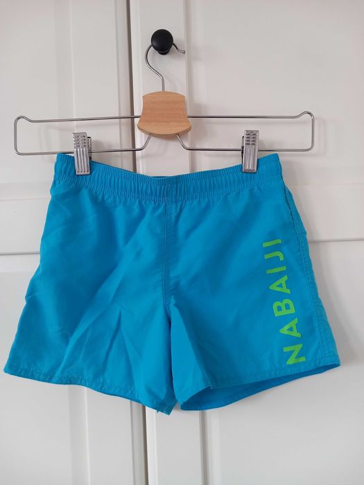 Kąpielówki Decathlon Nabaiji niebieskie roz. 134 spodenki