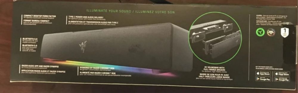 Coluna razer leviathan v2x