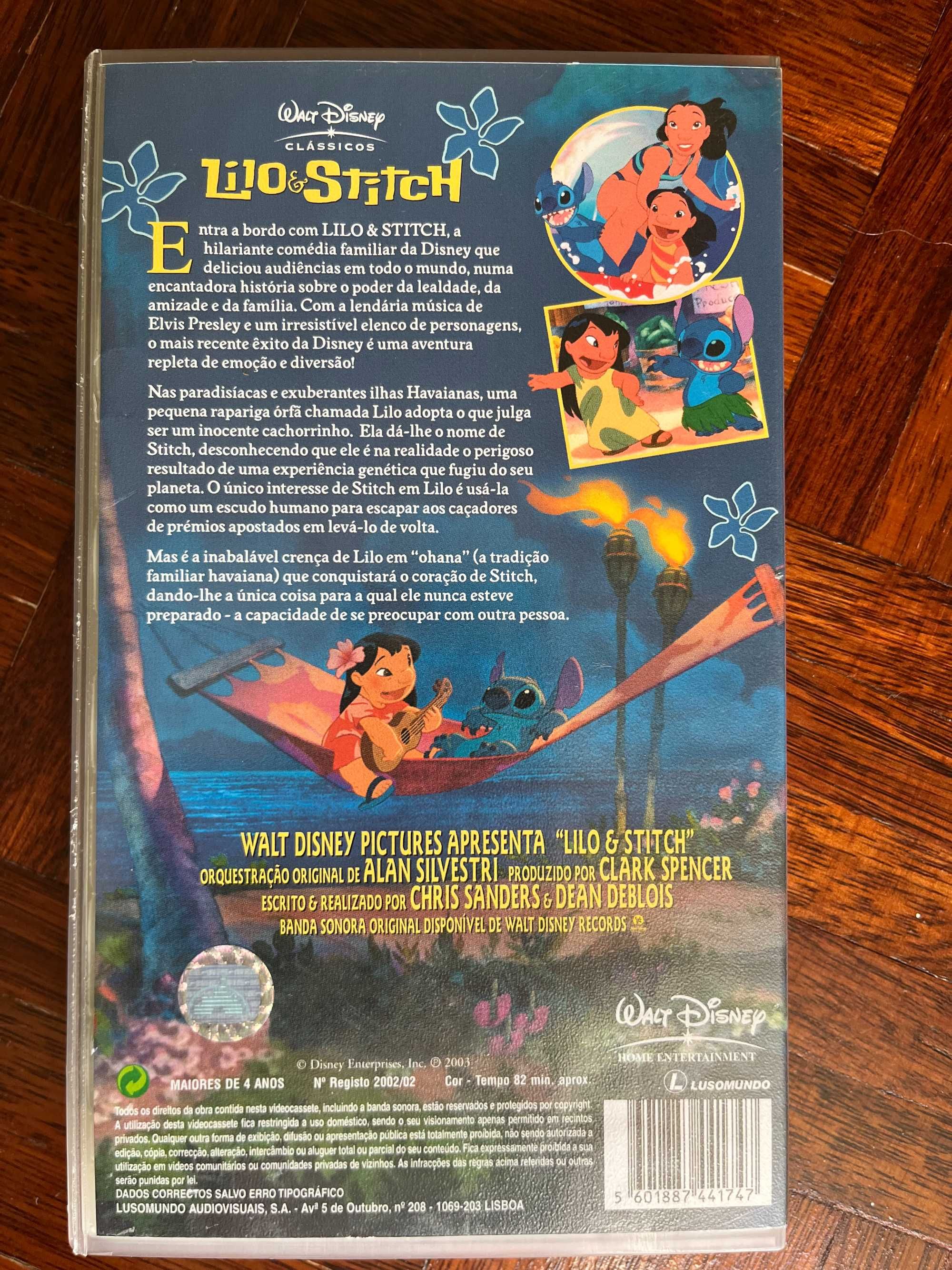 VHS Lilo & Stitch (2002) DUB PT-PT