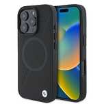 Etui BMW Signature Leather Half Textured & Circle MagSafe na iPhone 16