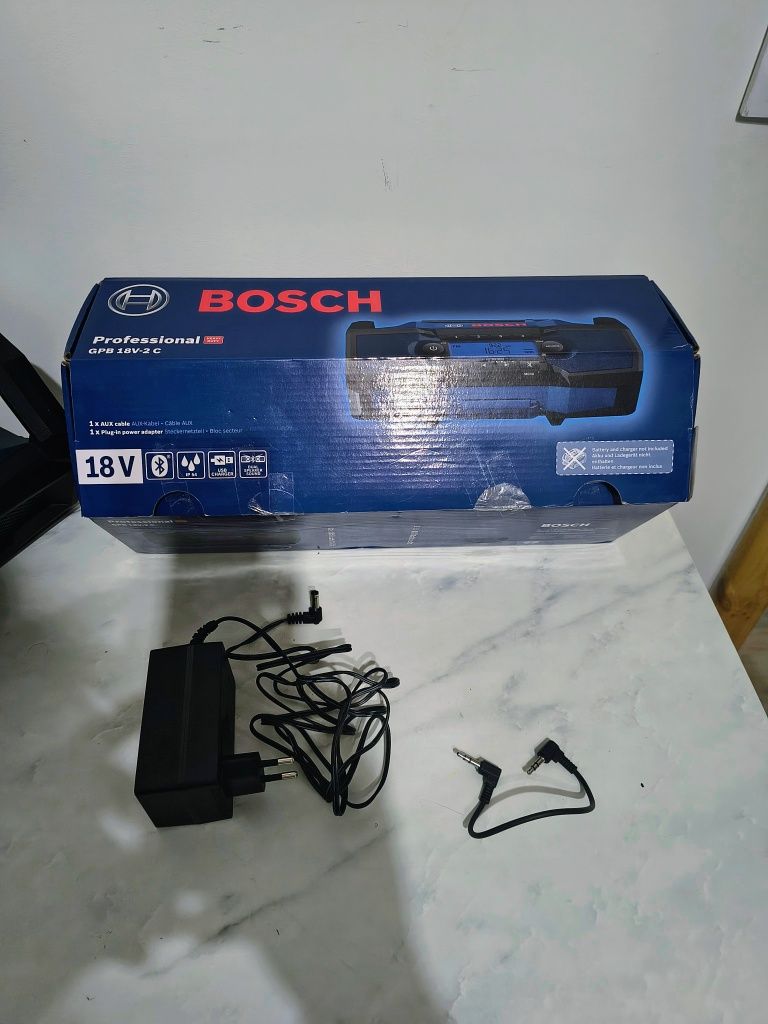 Nowe Radio budowlane Bosch GPB 18V-2 C, Bluetooth