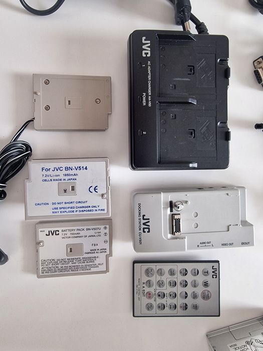 Câmara de video JVC GR-DVX4 & acessórios