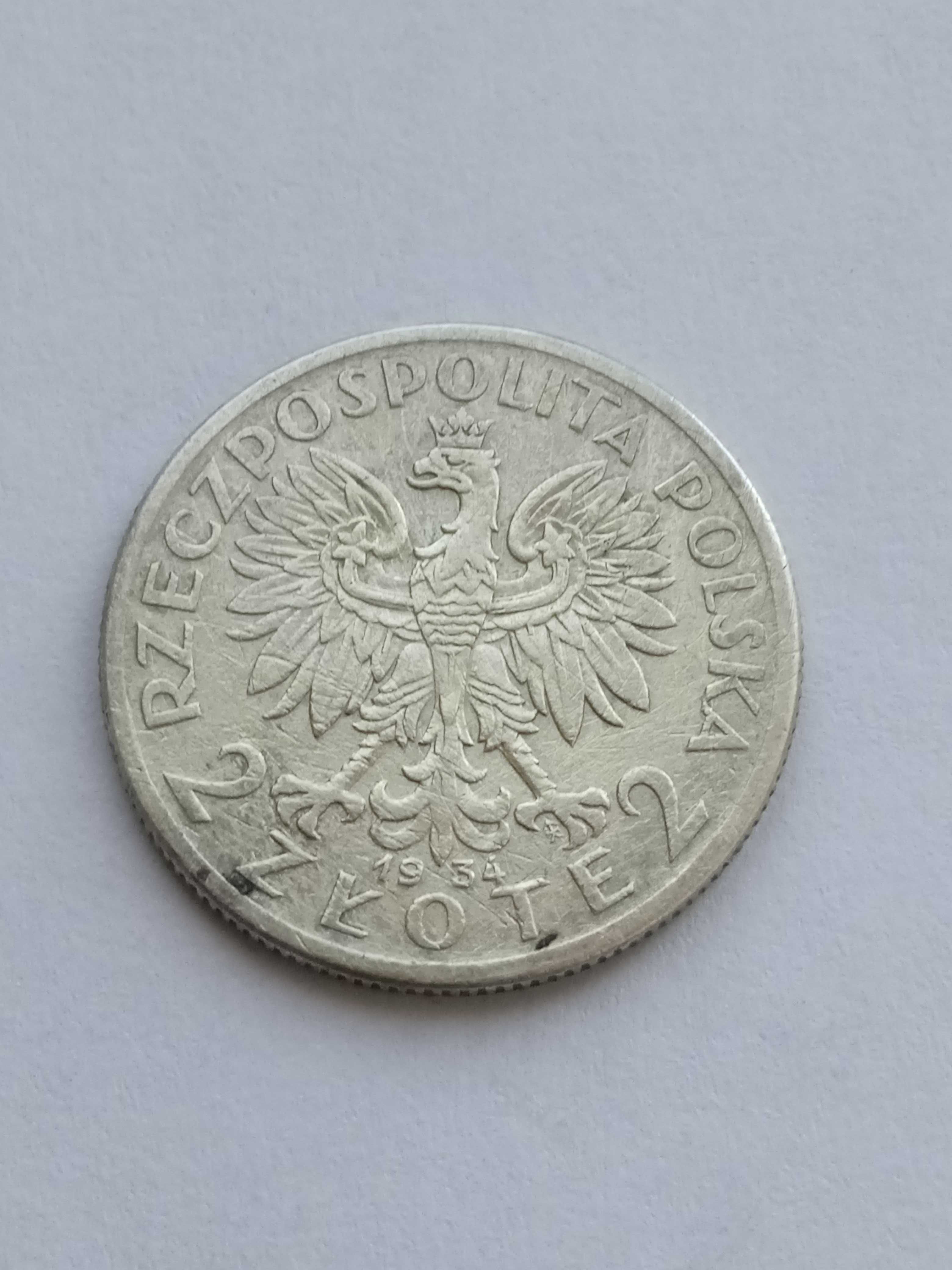 Срібна монета Польщі.