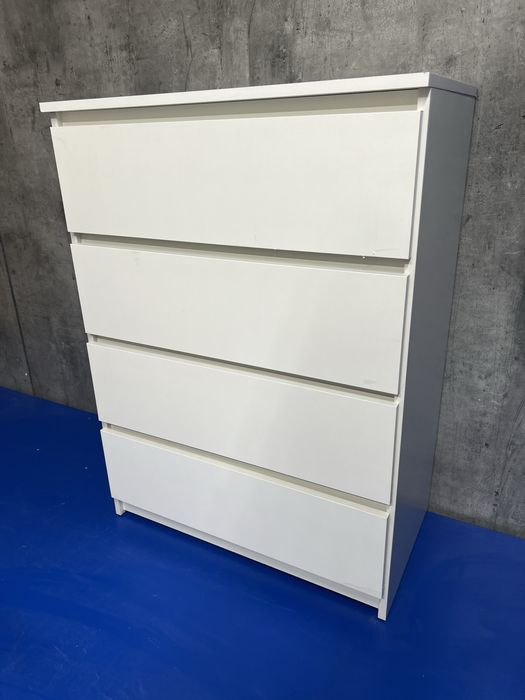 Biała komoda jak ikea malm 4 szuflady