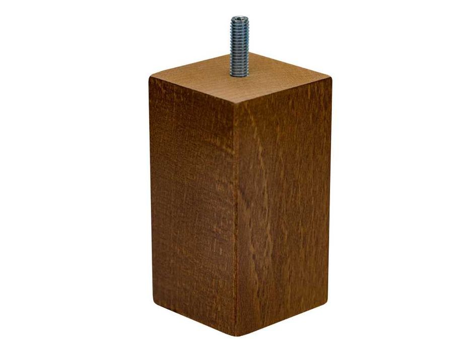 Drewniana noga meblowa KOSTKA h=10 cm 5,5/5,5 cm buk kolor