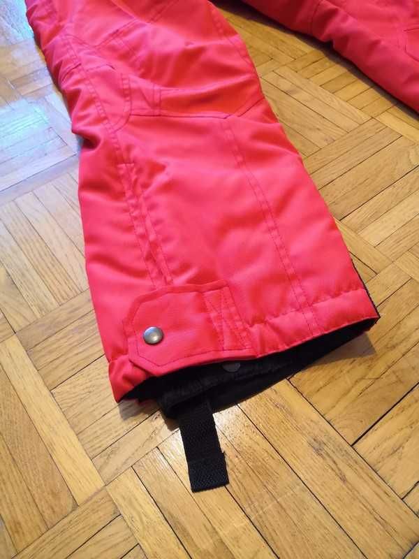 spodnie narciarskie czerwone bolid damskie na szelki