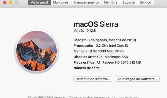 iMac Apple (21.5 polegadas, meados de 2010)