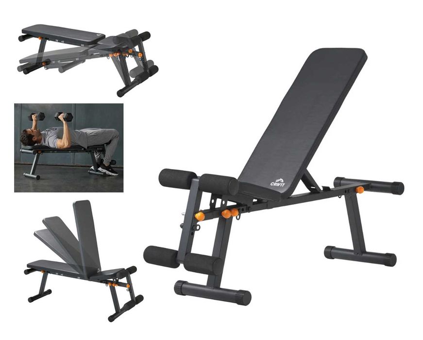 ławka skośna regulowana ławeczka treningowa skos ujemny MOCNA 220kg