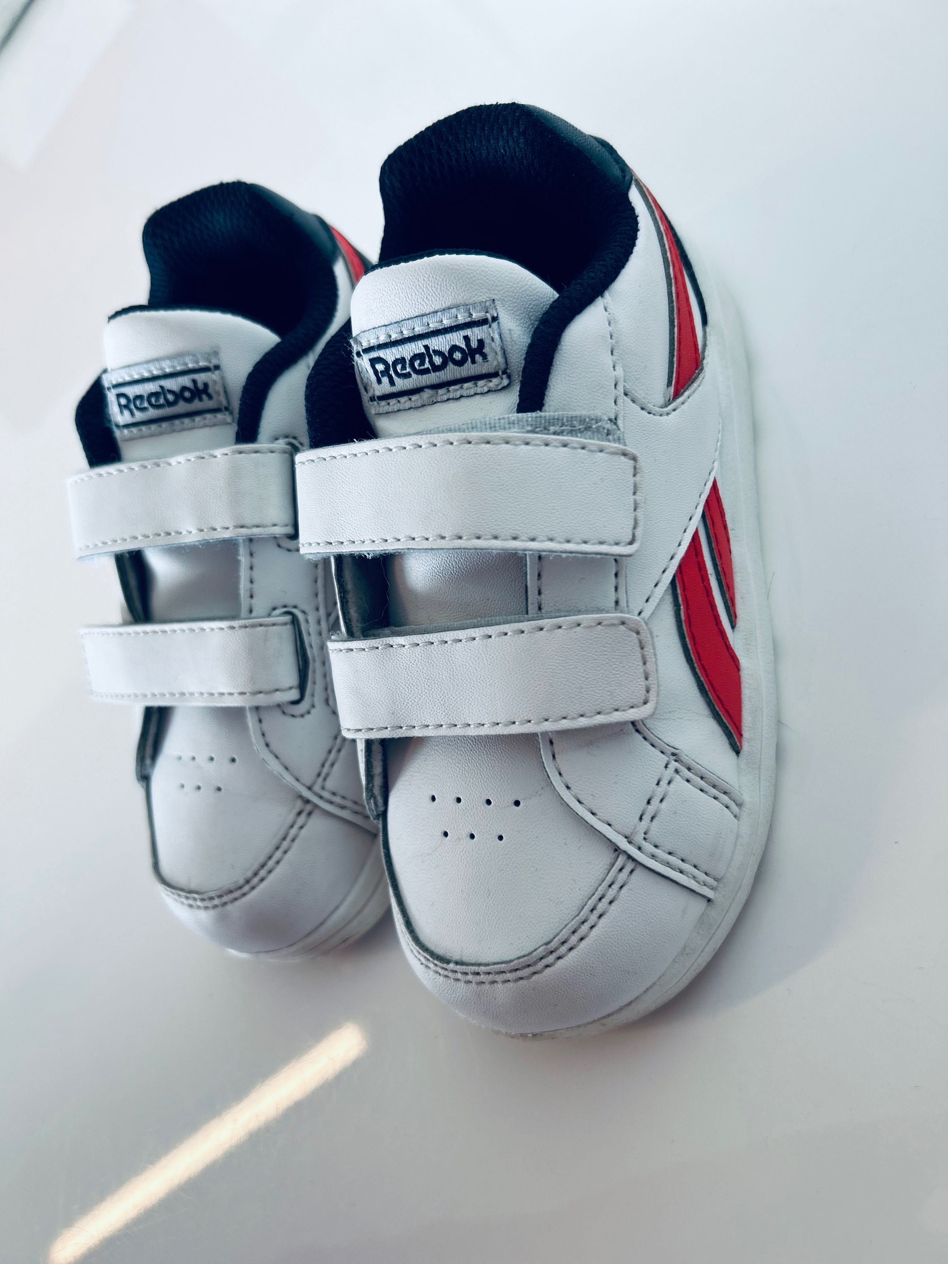 Reebok sneakersy niskie dziecięce białe roz. 24/25 na rzep wiosenne