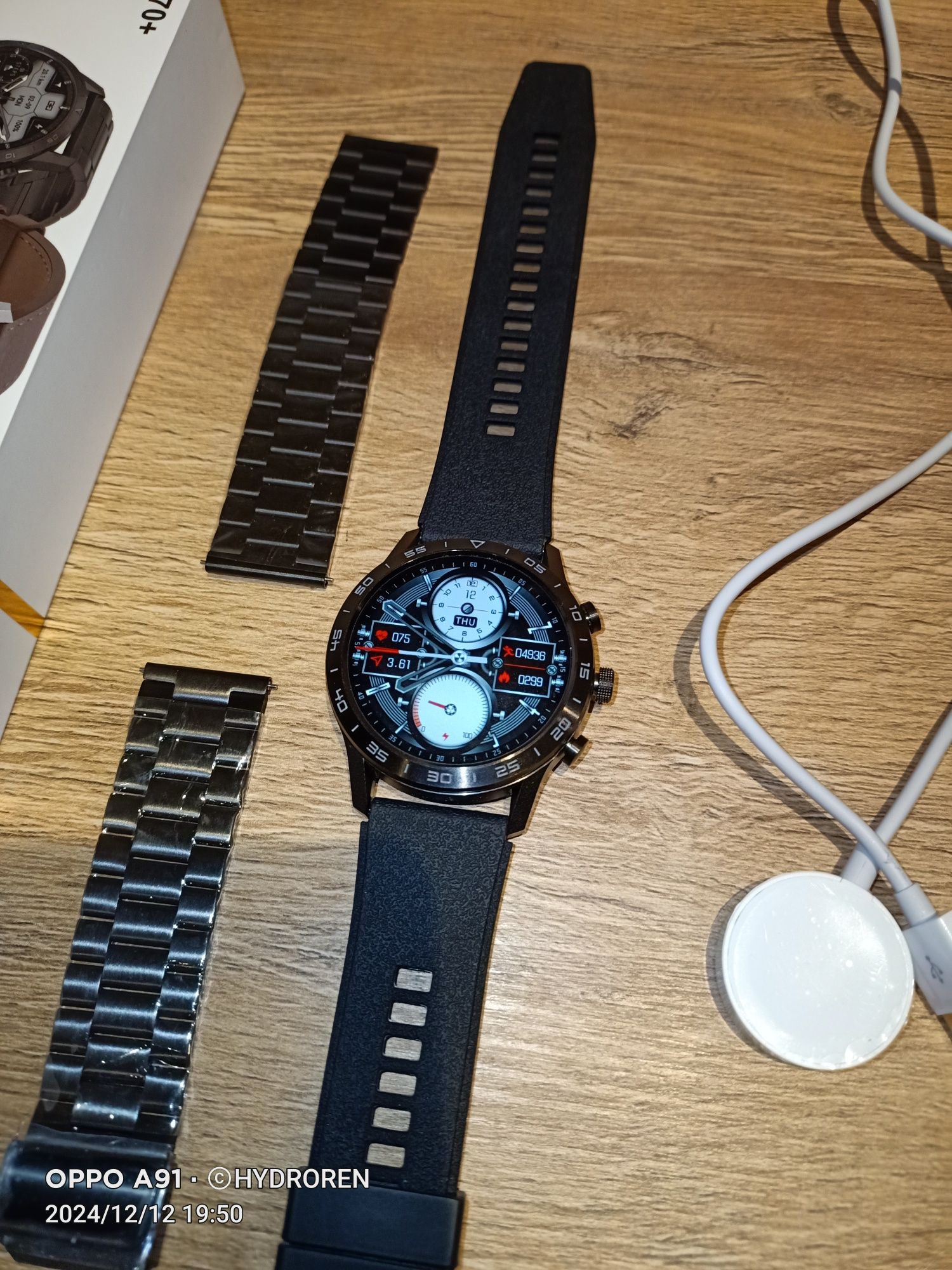 Zegarek męski Smartwatch DT70+ Bluetooth Inteligentny HD Ekran