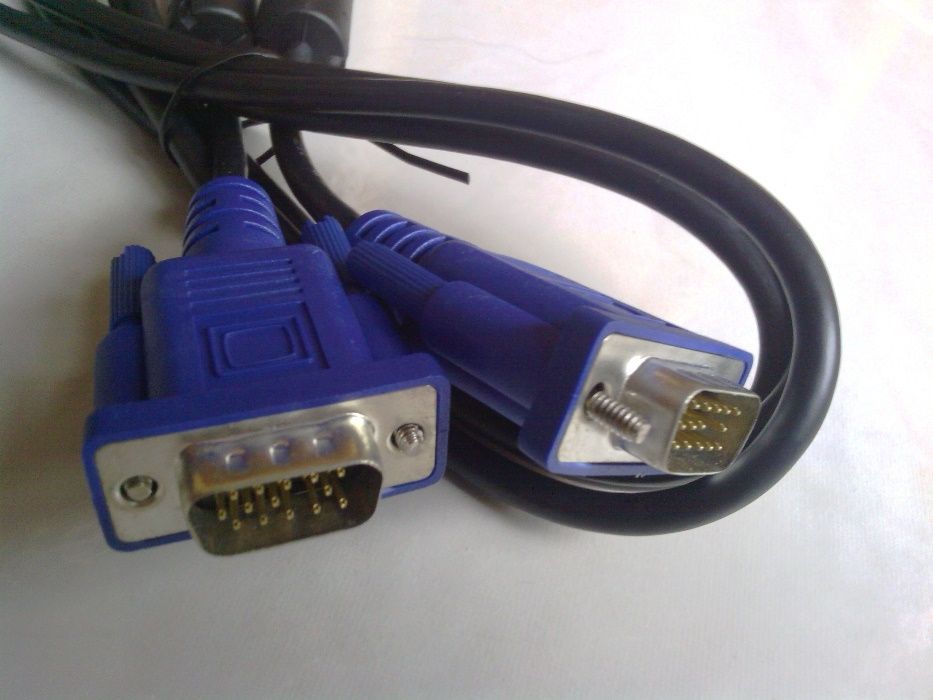 Cabo VGA com 2m ou 15m outros cabos RJ45, Telefonicos, 21 pinos scart