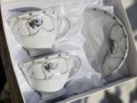 Yamasen Fine Porcelain - zestaw kawowy dla 2 osób