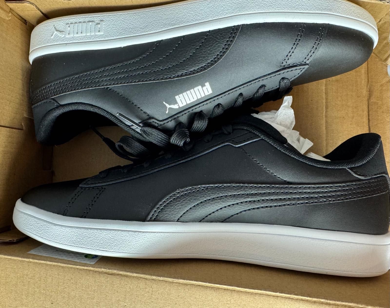 Nowe sneakersy unisex PUMA Smash 3.0 L czarne 40,5