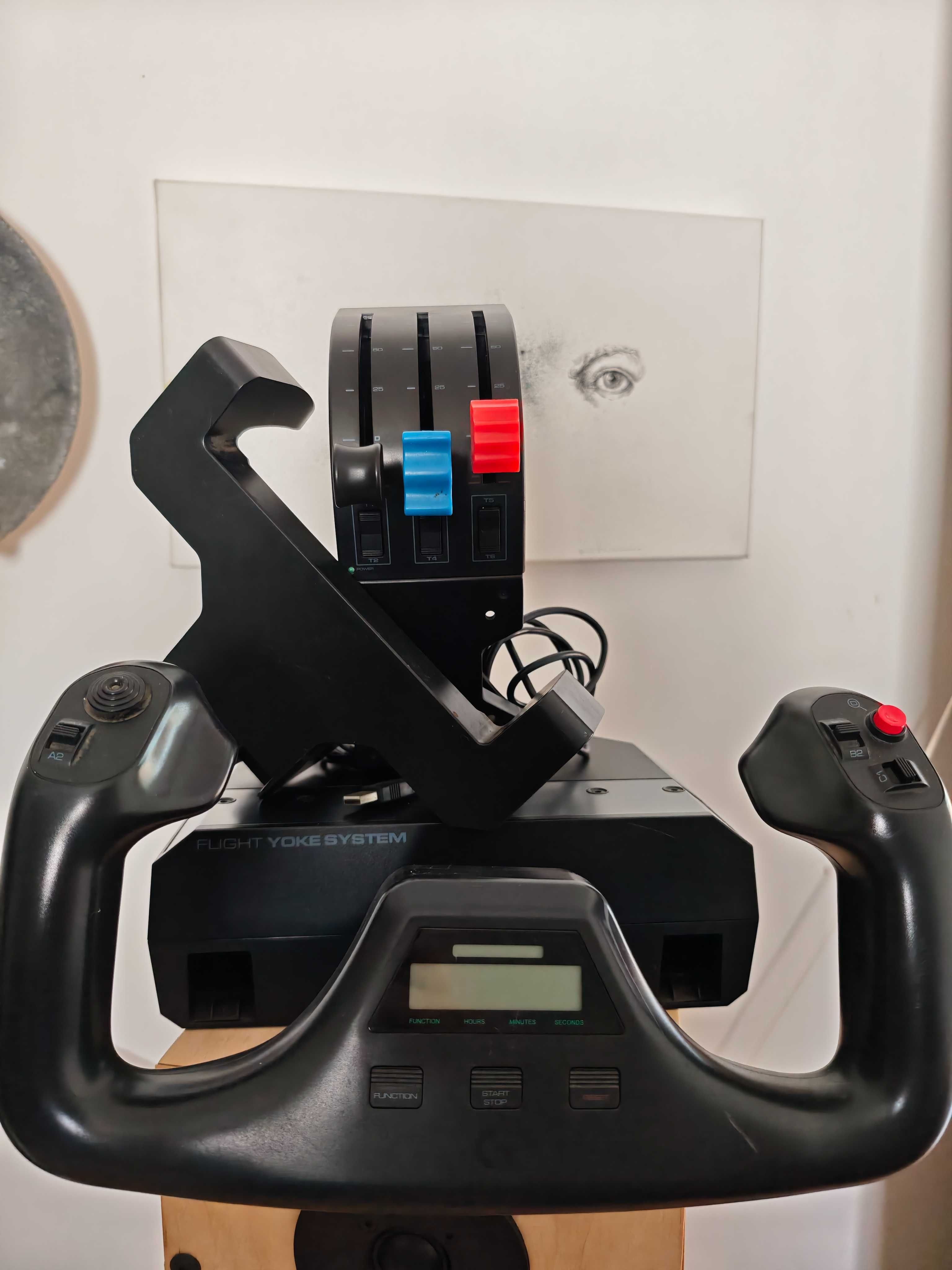 Logitech Flight Yoke System – Simulação de Voo Realista!