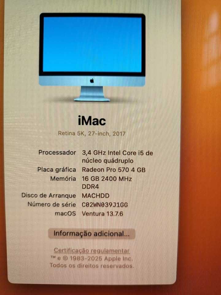 iMac Retina5K 2017 eótimo estado