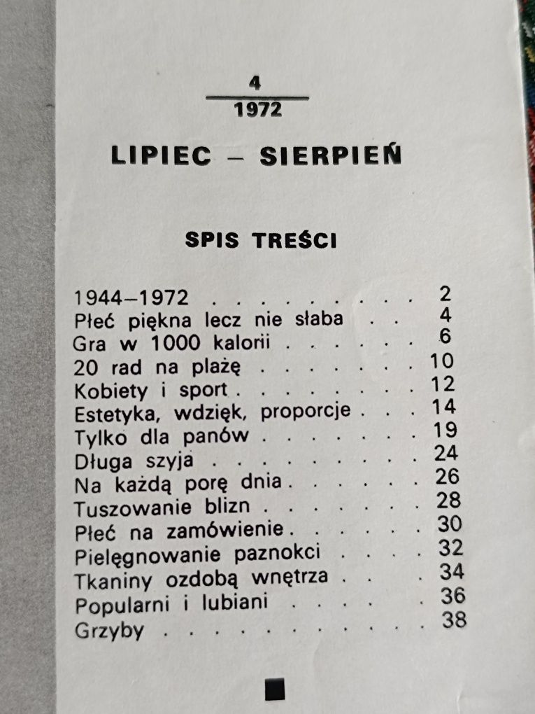 Czasopismo URODA 4/1972 PRL