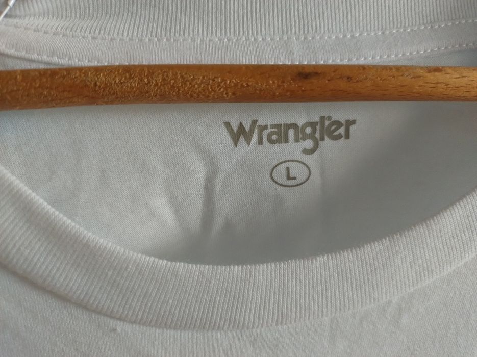 Męska biała koszulka Wrangler rozm L