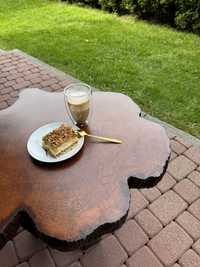 Stolik z litego drewna kawowy jawor modrzew