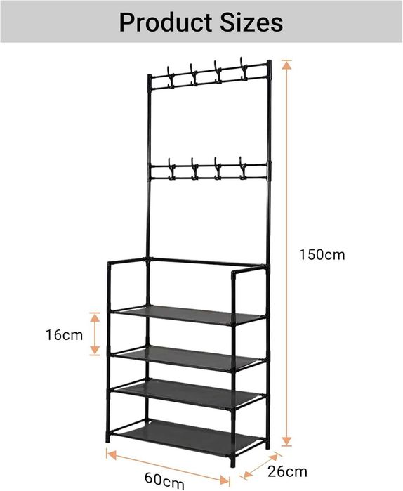 Вішалка для одягу полиця стійка для одягу Hawthyhome