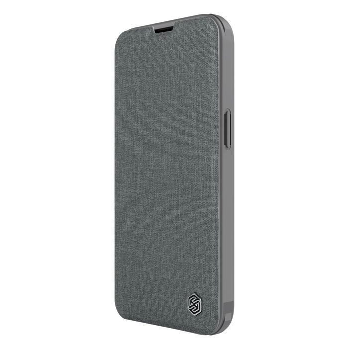 Nillkin Qin Cloth Pro Case etui do iPhone 14 Plus pokrowiec z klapką