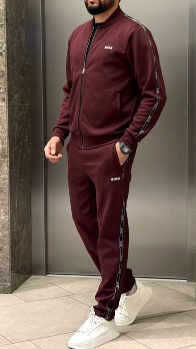 LACOSTE зеленый спортивный мужской костюм штаны зип-худи