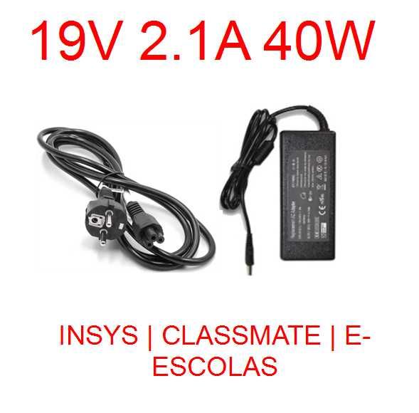 Carregador E-Escolas CLASSMATE INSYS 19V GW1-W148 GW1-W149