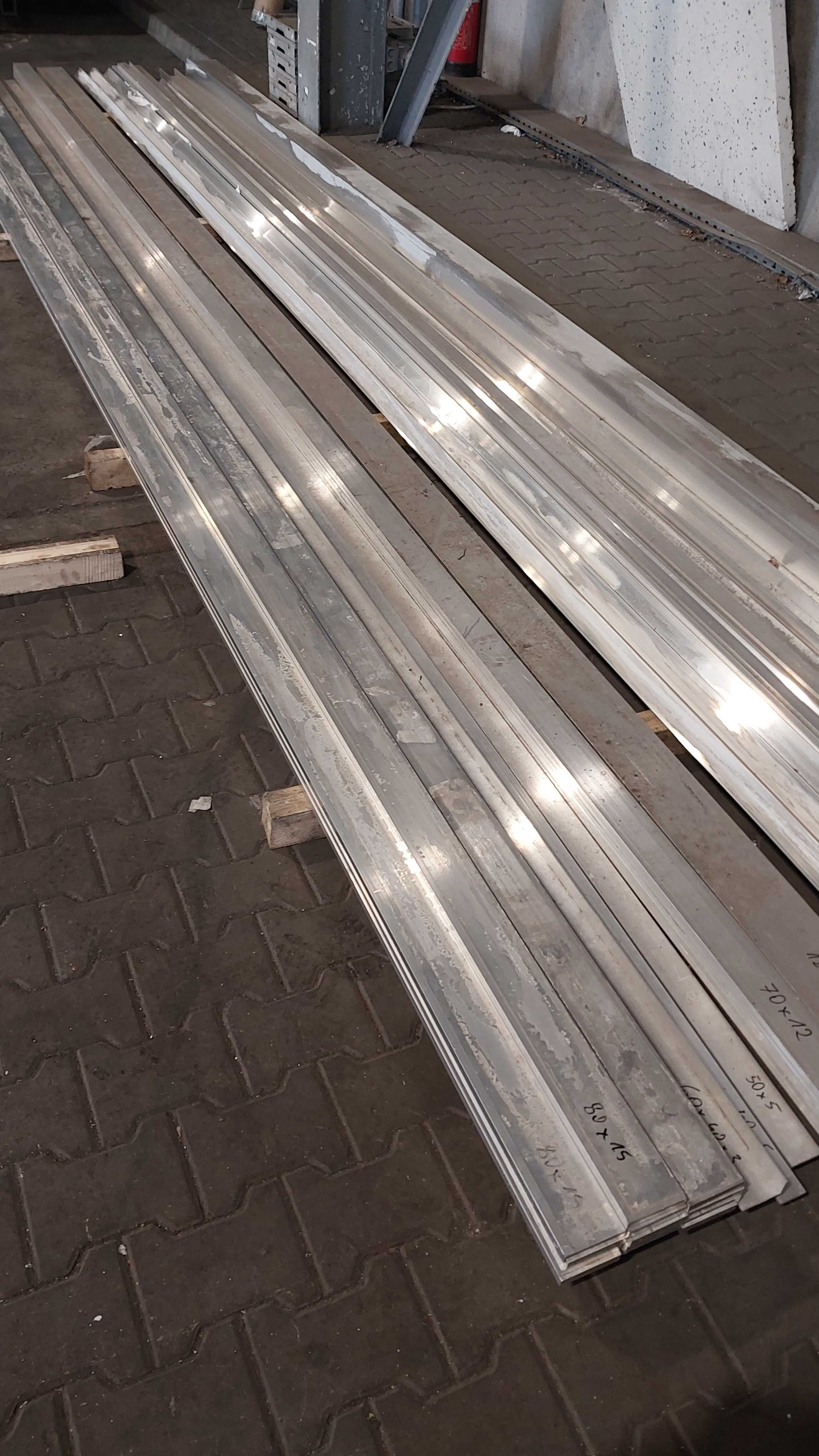 Płaskownik aluminiowy, aluminium 80x15mm gat. 6060, Bytom