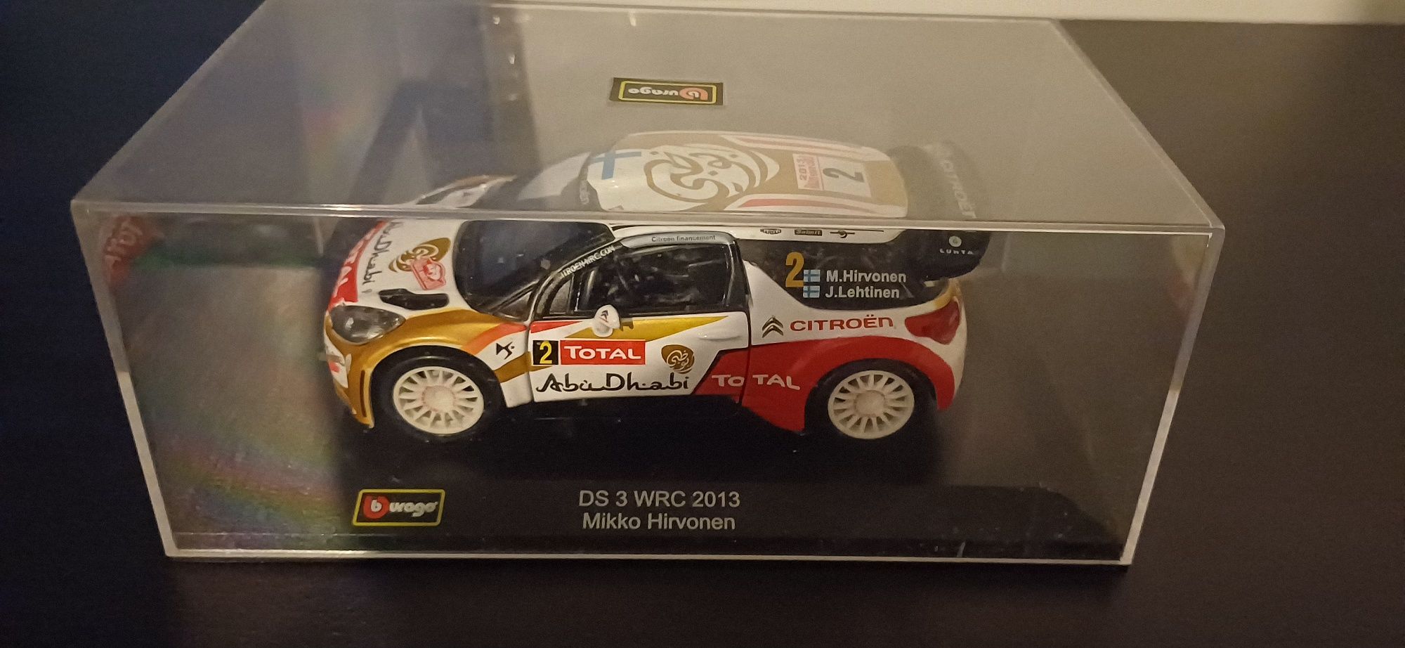 Citroen DS3 WRC 2013 (Mikko Hirvonen) Burago 1/32