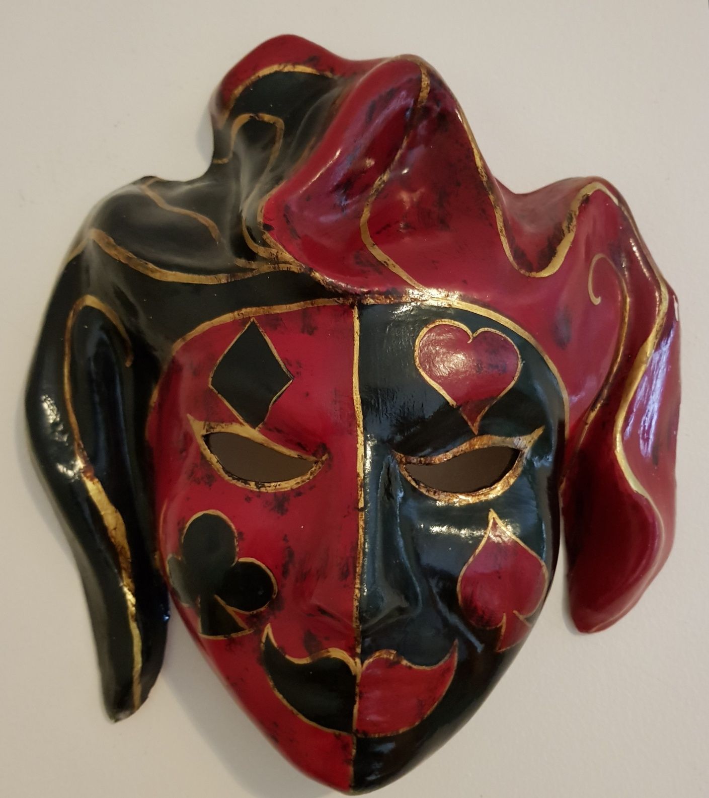 Máscara de Veneza vintage genuína
