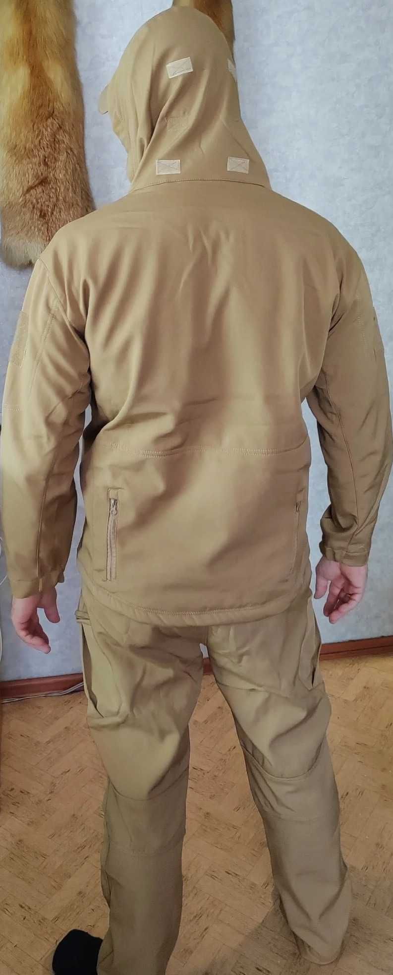 Костюм (куртка,штани) тактичний Softshell на флісі_розм. 2XL(52) койот