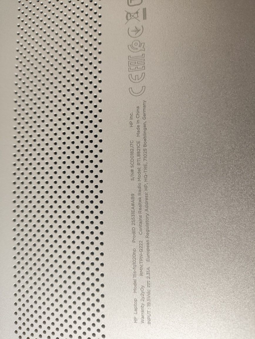 Portátil HP 15S para peças
