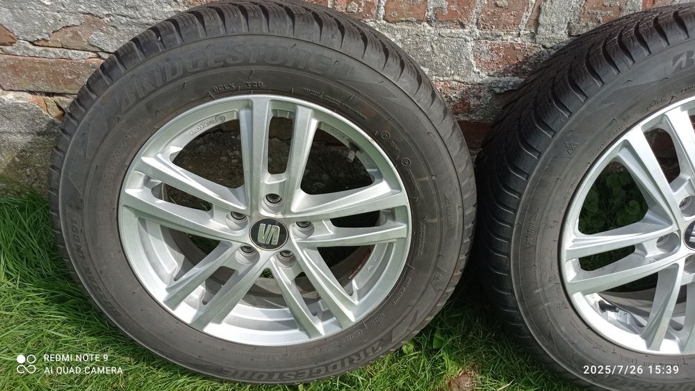 Felga aluminiowa Seat 15" 5x100 5,5J ET40 opony zimowe
