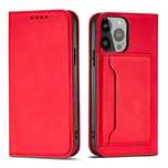 Etui Card Braders Case do iPhone 13 Pro czerwony