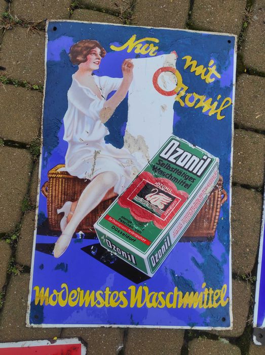 Stary szyld niemiecki Ozonil