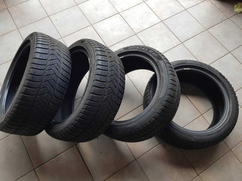 Opony zimowe Pirelli 225/45/17 R17 5,5-6mm 2018 komplet RUN FLAT BMW