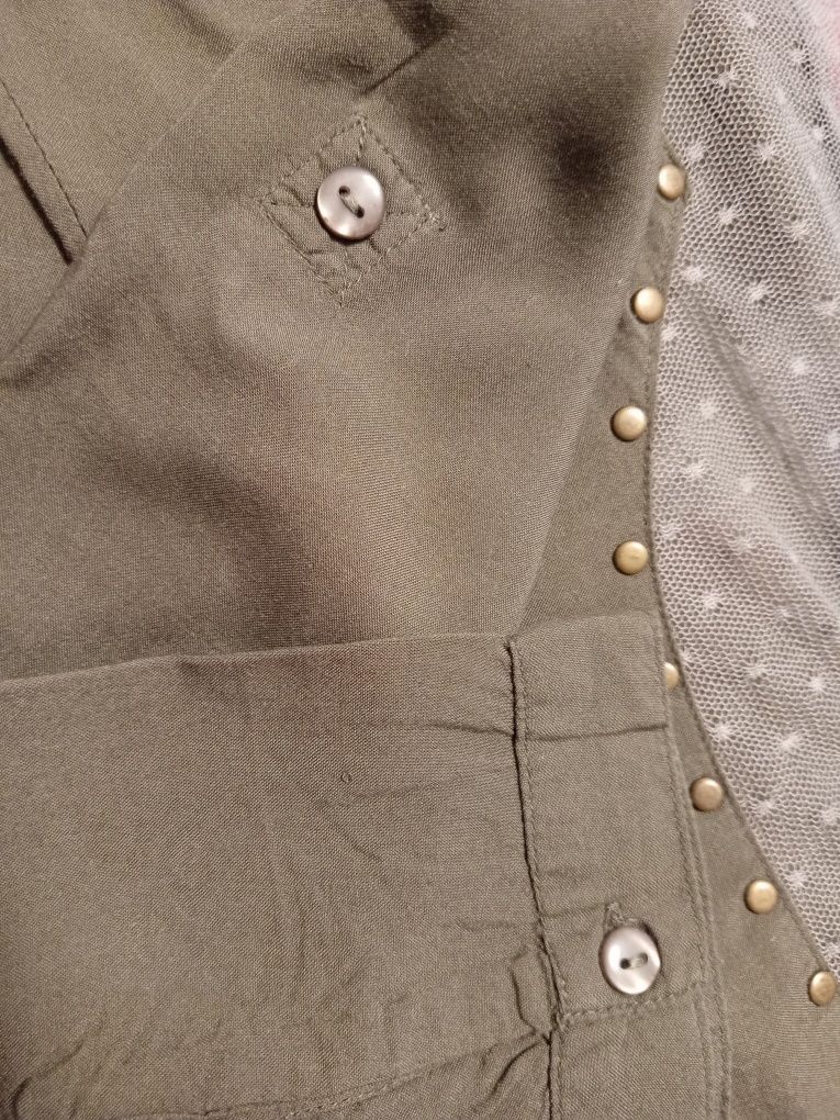 Bluzka letnia khaki S