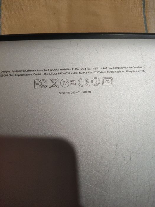 MacBook Pro 15" (Early 2011) - Para Peças