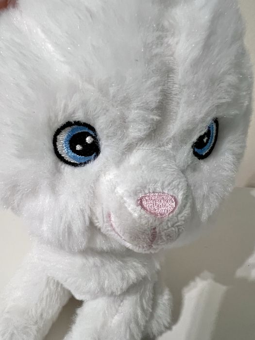 Pluszak biały kotek