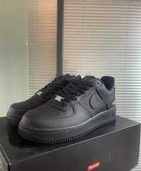 Nike air force 1 x supreme black