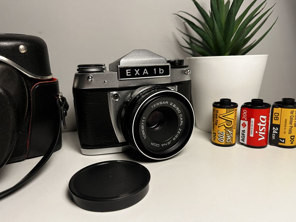 EXA 1b 50mm f2,8 - aparat analogowy, zadbany, z kolekcji