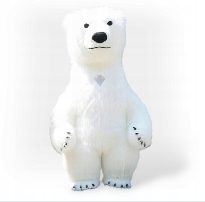 Kostium białego misia rozmiar 2m