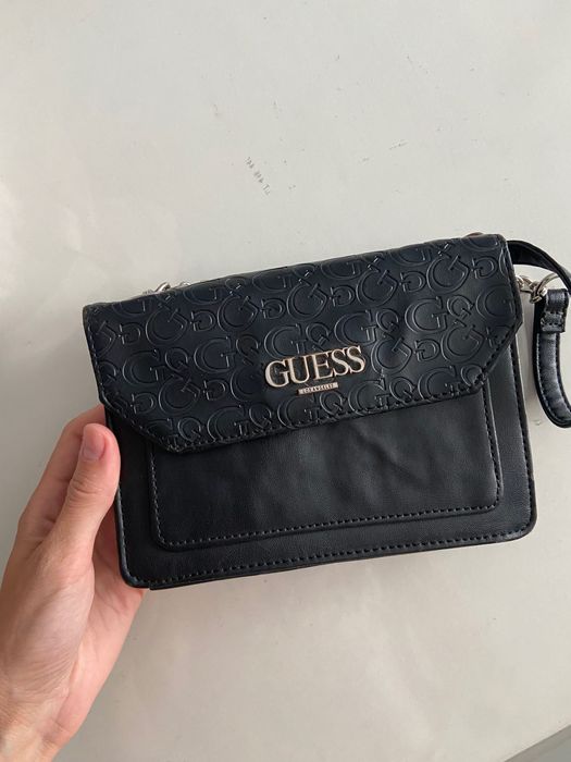 Сумка guess, сумочка від guess, чорна сумка, крос боді ,
