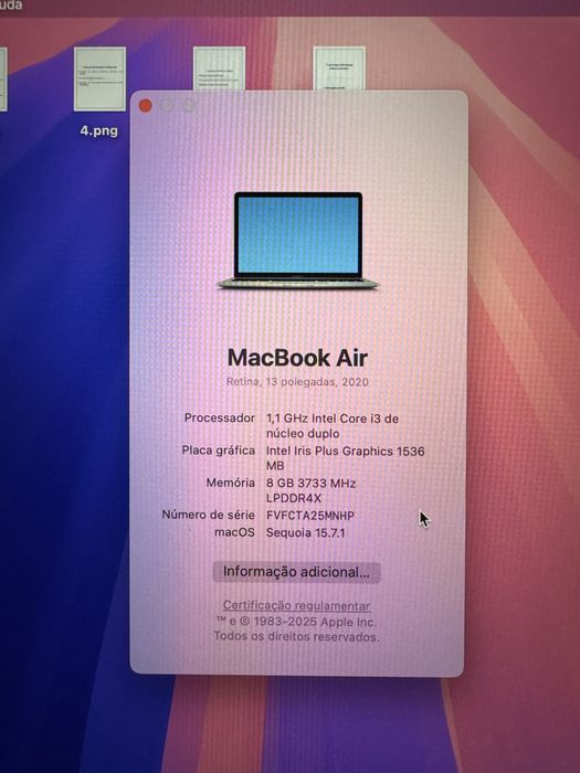 MacBook Air Retina, 13 polegadas, 2020