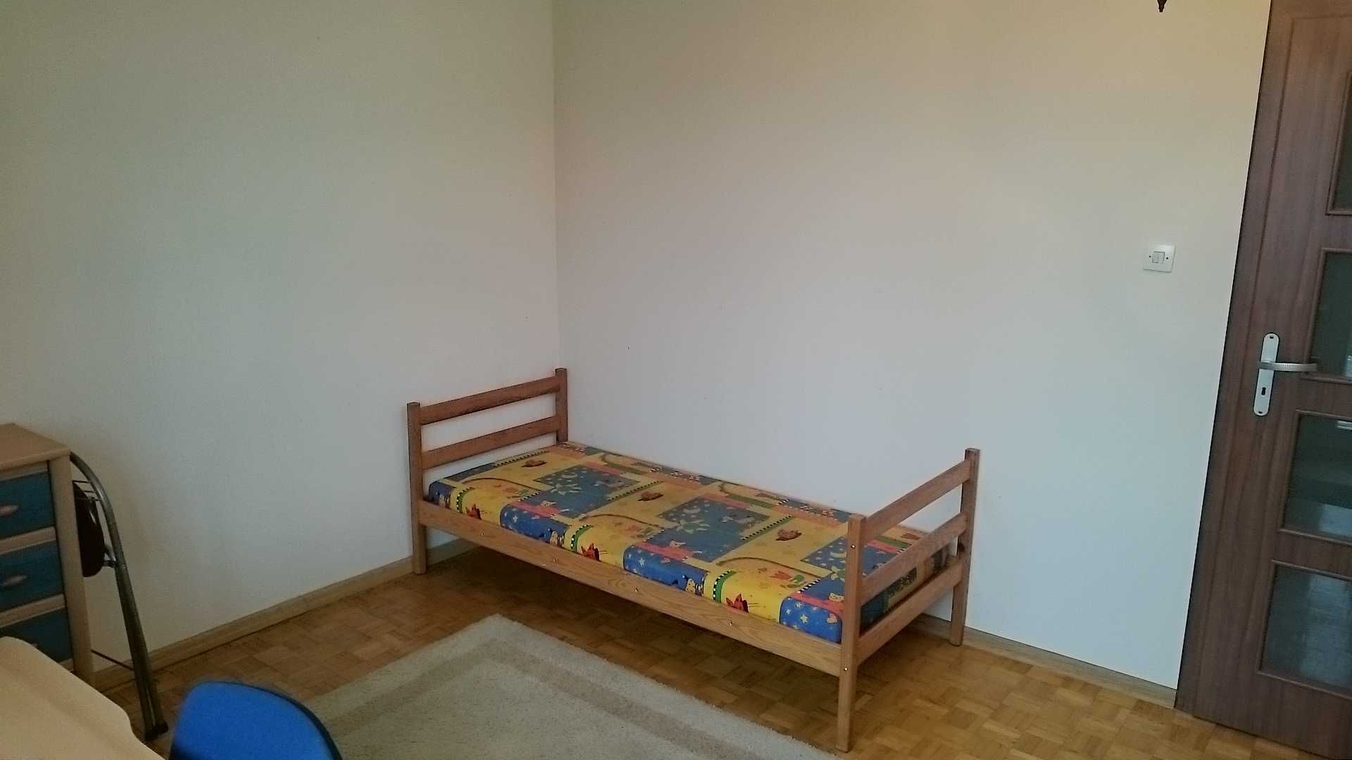 Łóżko drewniane lekkie 80x180cm białe Ikea stabilne dodat wzmocnione