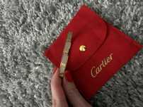 Браслет Cartier розовая позолота Картье размер 16см