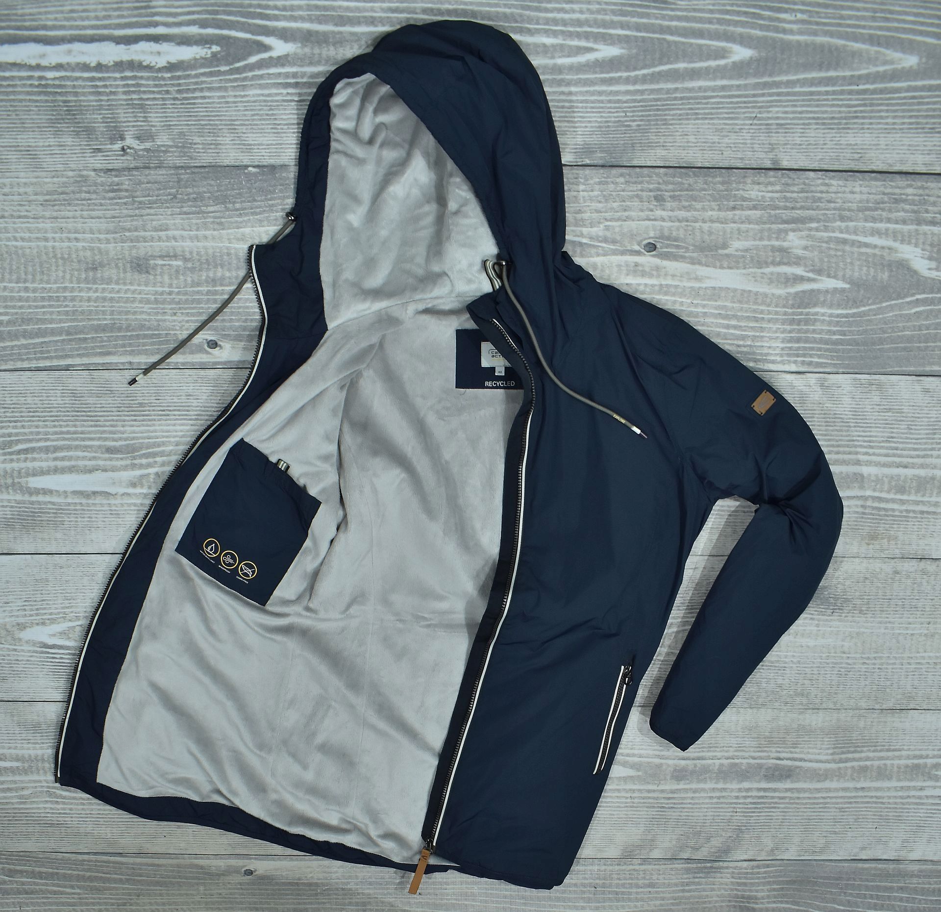 Camel Active Długa Ocieplana Kurtka Damska Windbreaker 40