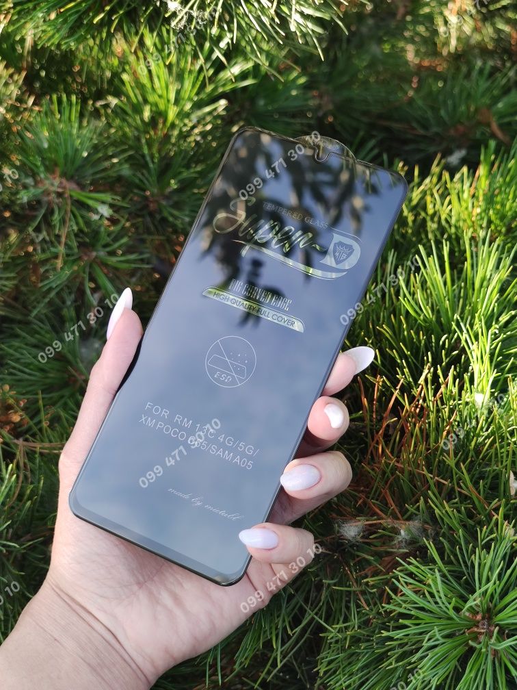 Защитное стекло Xiaomi Redmi 13C Poco C65 захисне скло 5D сяомі