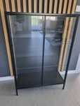 Witryna  czarna metalowa 80 cm