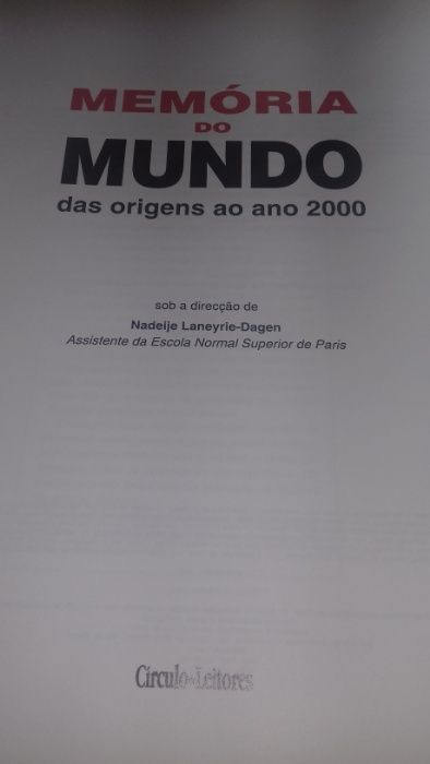 Memória do Mundo - das origens ao ano 2000