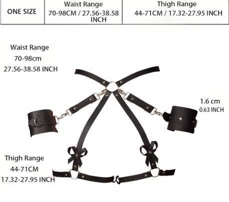Гартери з кайданами Victoria — аксесуар для особливих моментів